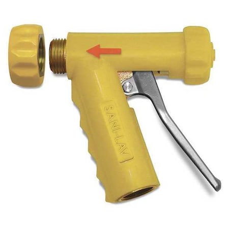 Sani-Lav Spray Nozzle, 150 psi, 7 gpm, Yellow N1TY
