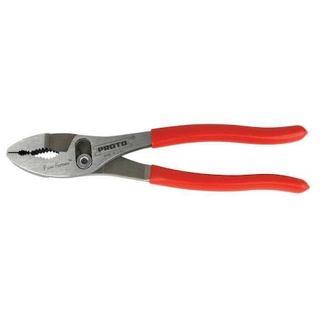 Proto 6 1/2 in PROTO Slip Joint Plier, Tether Capable 1 1/4 in Jaw, Dipped J276GXL