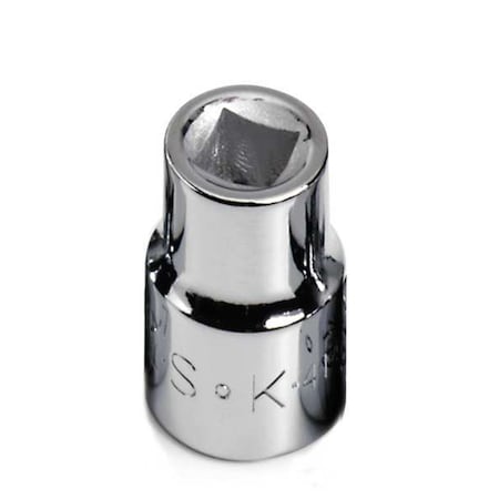 Sk Professional Tools 3/8" Drive, 4 pt SAE, Socket, 4 Points, Steel, Chrome, 1/4 in 41438