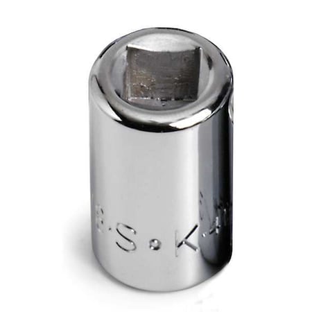 Sk Professional Tools 3/8" Drive, 4 pt SAE Socket, 4 Points, Steel, Chrome, 3/8 in 41443