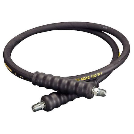 Enerpac H9206Q, 6 ft., Heavy-duty Rubber High Pressure Hydraulic Hose, .25 in. Internal Diameter H9206Q