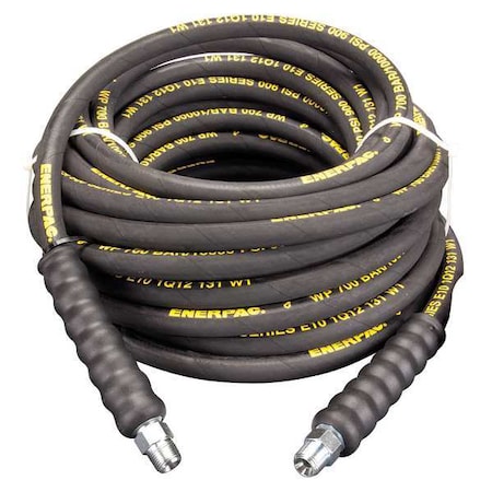 ENERPAC H9350, 50 ft., Heavy-duty Rubber High Pressure Hydraulic Hose, .38 in. Internal Diameter H9350