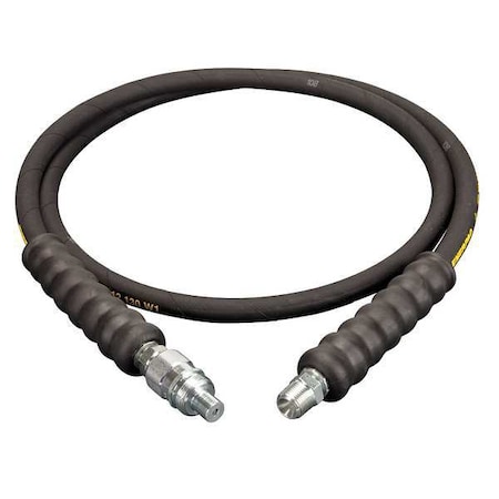 Enerpac HA9206, 6 ft., Heavy-duty Rubber High Pressure Hydraulic Hose, .25 in. Internal Diameter HA9206