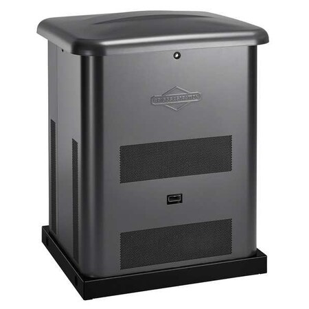 Briggs & Stratton Automatic Standby Generator, Liquid Propane/Natural Gas, 1 Phase, 8kW LP/7kW NG, Air Cooled 40351