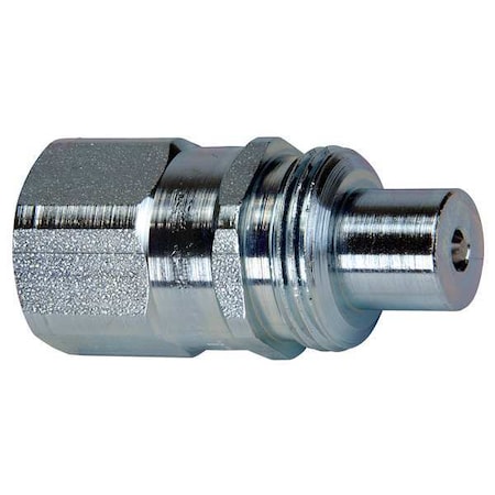 Enerpac Hydraulic Quick Connect Hose Coupling, Steel Body, Sleeve Lock, 1/4"-18 Thread Size, Regular Series AH630