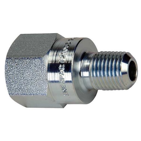 ENERPAC FZ1055, High Pressure Fitting, Adapter, 10,000 psi, Connection 3/8" NPTF Female to 1/4" NPTF Male FZ1055