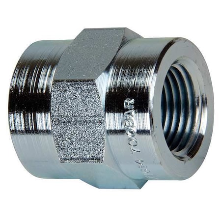ENERPAC FZ1614, High Pressure Fitting, Coupling, 10,000 psi, Connection 3/8" NPTF Female to 3/8" NPTF Female FZ1614