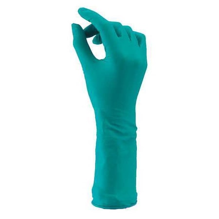 Ansell Sterile Cleanroom Gloves, 5 ISO Class, Nitrile, 12 in L, 5 mil, Green, M, 200 PK 93-700