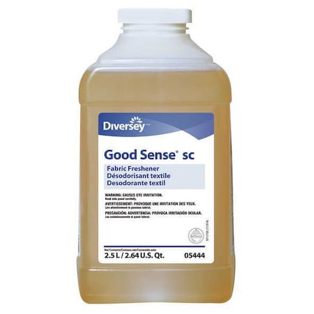 Diversey Fabric Freshener, 2.5 L Bottle, Liquid, Fresh, Yellow, 2 PK 101109739