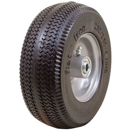 Marastar Flat Free Wheel, Polyurethane, 275 lb, Gray 00026