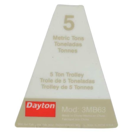 Dayton Name Plate G1-5-03