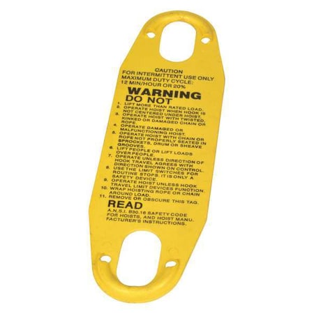 Dayton Warning Label EC-21