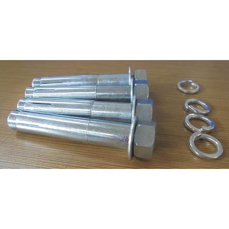 Zoro Select Anchor Bolt, 5-1/2 in. Long, PK4 MH4KITSG