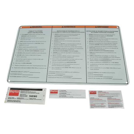 Dayton Identification Label Kit MHW0LG