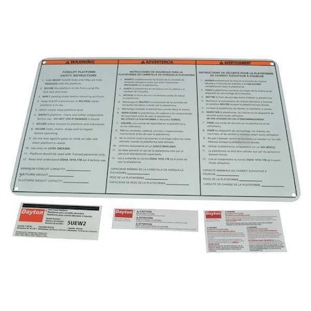 Dayton Identification Label Kit MHW2LG