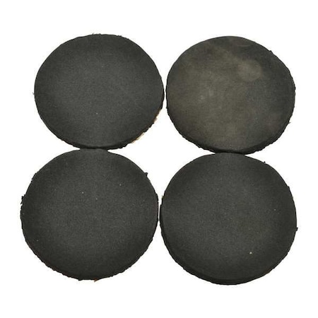 Zoro Select Replacement Foam, Circle, PK4 MH2TUT201G