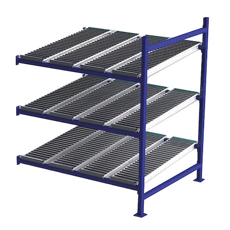 Unex Flow Cell Add-On Gravity Flow Rack, 48 in D, 60 in W, 3 Shelves ...