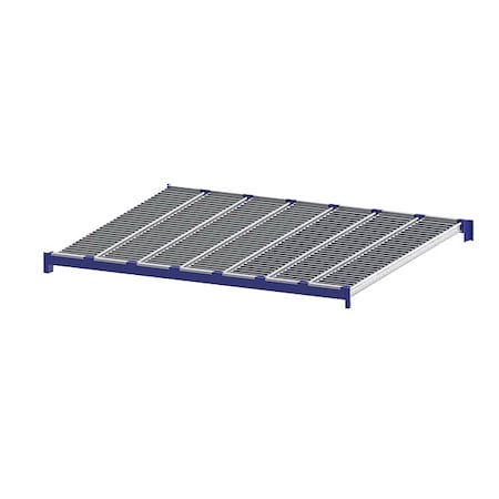 Unex Roller Rack Roller Rack Lane 72"D x 96"W, Blue RR99S2R8X6-L