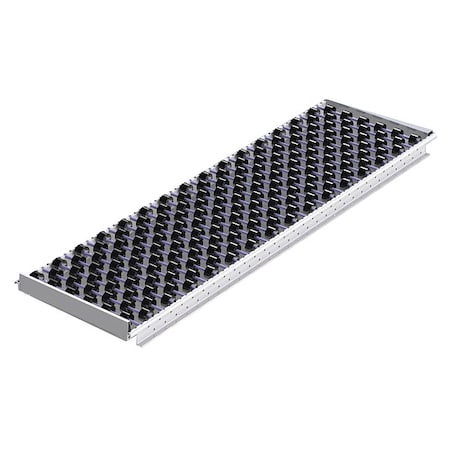 Unex Span Track Flow Rack Conveyor, Roller Type, 5 ft L, 18 in W, 50 lb/ft Max Load Capacity 99S5W182X64