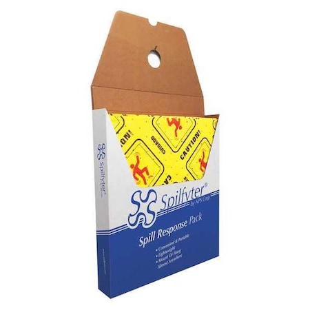 Spilfyter Sorbent Pad, 20 gal, 16 in x 18 in, Universal, Yellow, 25 PK HVU-700T