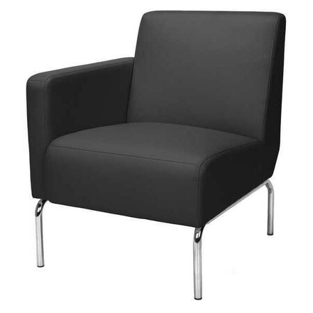 Ofm Accent Chair, 29" x 33", Upholstery Color: Black 3001R-PU606