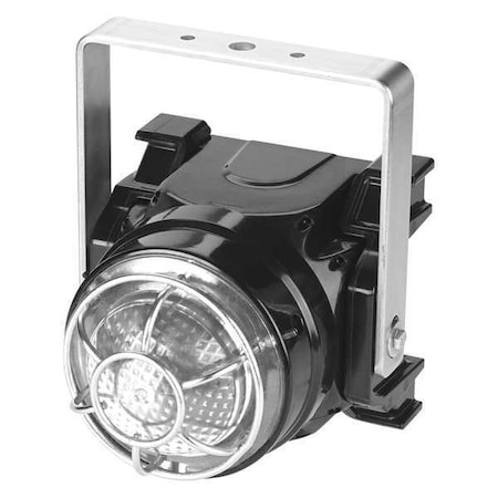 Federal Signal Warning Light, Clear, LED, 24V DC, 60, 75, 90 FPM, Not Applicable Dia., U-Bracket G-LED-DC-T-C
