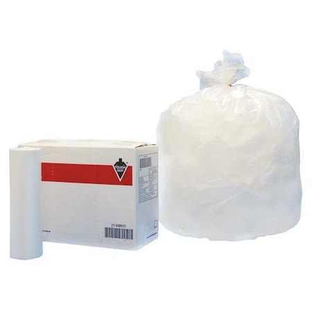 Tough Guy 33 gal Trash Bags, Medium, 12 micron, Clear 46MN13