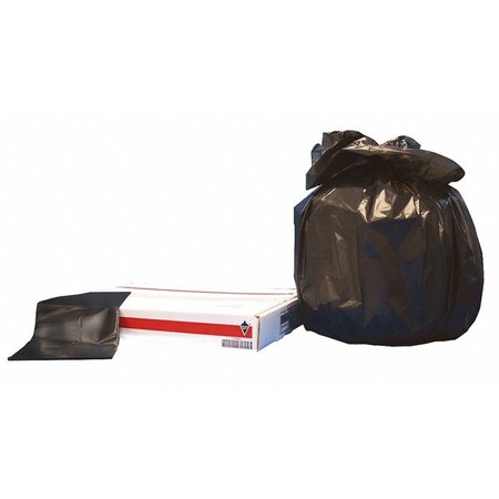 Tough Guy 44 gal Trash Bags, Extra Heavy, 1.58 mil, Black, 100 PK 46MN30