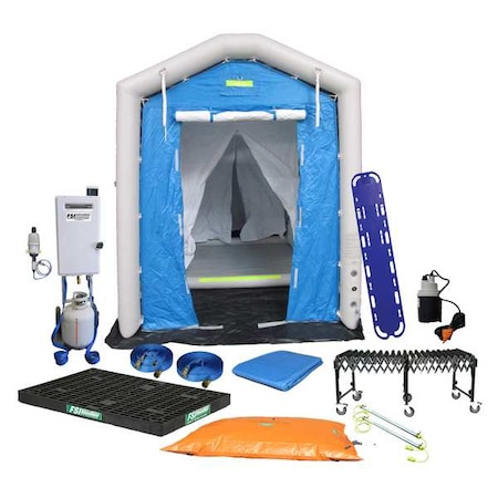 Fsi Decontamination Shower, Blue, 96 in. L DAT2525S-SYS-NL