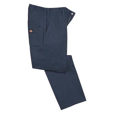 Dickies Men's Work Pants, S/M, Navy, Cotton/Polyester LP65DN 32 39U