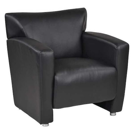 Office Star Collection: Lounge Seating Club Chair, Black Seat, Black Back, 31 1/4" W 29-1/4" L 32" H, Fixed SL2911S-U6