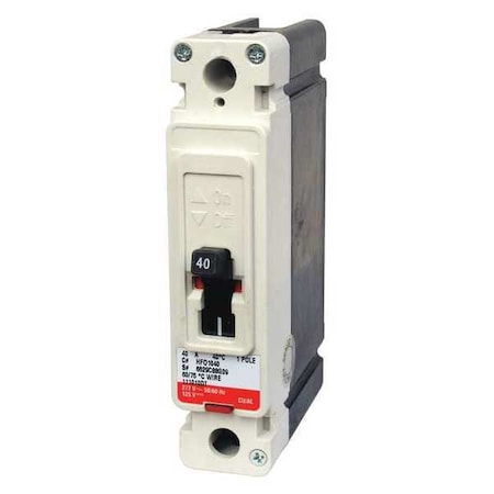 Eaton Molded Case Circuit Breaker, HFD Series, 30A, 1 Pole, 277V AC, 100kA at 240V AC HFD1030