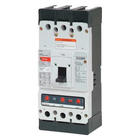 Eaton Molded Case Circuit Breaker, KD Series, 250A, 3 Pole, 600V AC, 65kA at 240V AC KD3250