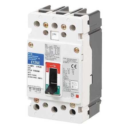 Eaton Molded Case Circuit Breaker, EG Series, 30A, 3 Pole, 347/600V AC, 35kA at 240V AC EGE3030FFG