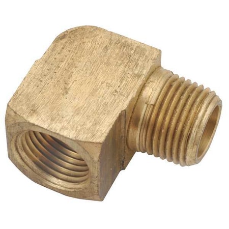 Zoro Select 90 Degree Street Elbow Brass Street Elbow, 90 Degrees, 1/2 in Male NPT X 1/2 in Female NPT 706116-08