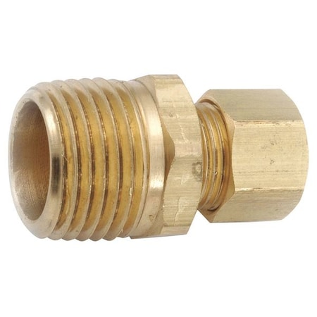 Zoro Select 3/8" Compression x MNPT Low Lead Brass Connector 700068-0606