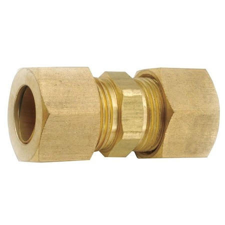 ZORO SELECT 1/4" Compression Low Lead Brass Union 700062-04