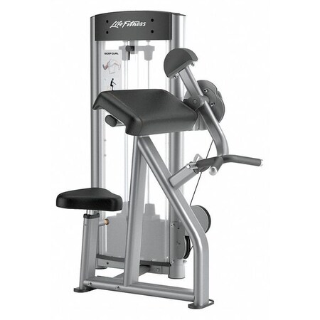Life Fitness Biceps Curl Machine, Optima, Selctr Stack OSBC
