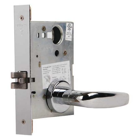 Schlage Lever Lockset, Mechanical, Passage, Grd. 1 L9010 07A 625