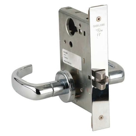 Schlage Lever Lockset, Mechanical, Passage, Grd. 1 L9010 17A 625