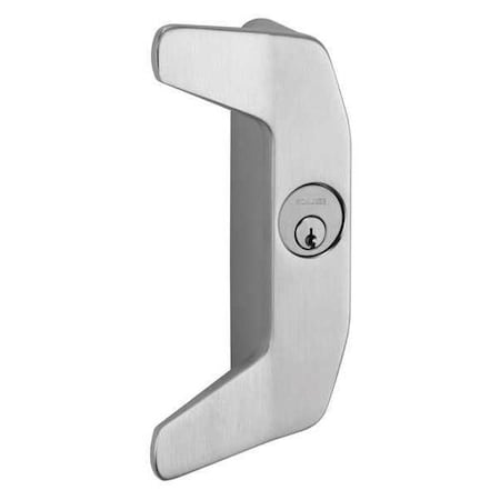 Von Duprin Night Latch Pull, LH Reversible, Silver 386NL US26D LHR