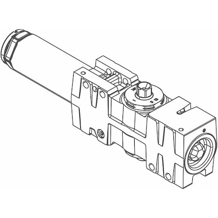 LCN Standard Cylinder Assembly, Aluminum 4040XP-3071 AL