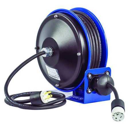 COXREELS 30 ft. 12 Power Cord Reel 1 Outlets PC10-3012-A