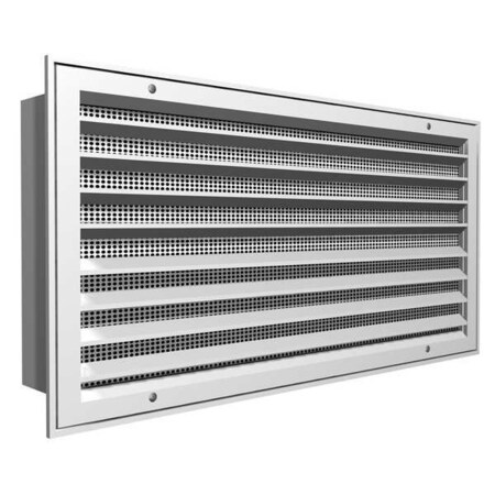 Price 12 in Rectangular Louvered Flush Mount Ceiling Diffuser, White FRFDSS-GR000034