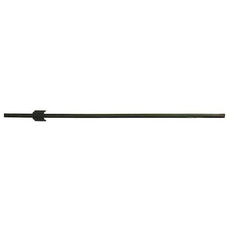 Zoro Select Fence Post, 72 H x 3 1/2 W In., Steel 46V229