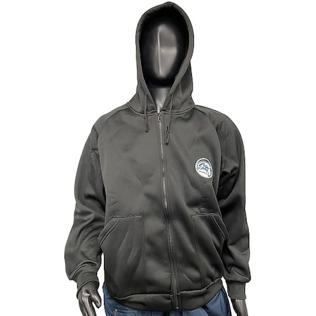 Xploro Men's Jacket, Acrylic, Zipper, Black, 5XL 37084