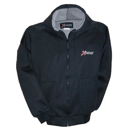 Polar Plus Men's Jacket, Acrylic, Zipper, Black, M 37084