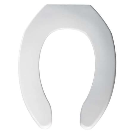 Bemis Toilet Seat Without Cover, Self-Sustaining Check Hinge, Elongated, White 1055SSC 000
