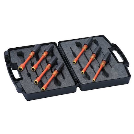 Ideal Nut Driver Set, 7 Pieces, SAE, Solid, Ins 35-9104