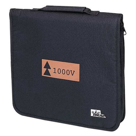Ideal Tool Bag, Black, Nylon, 9 Pockets 35-9350